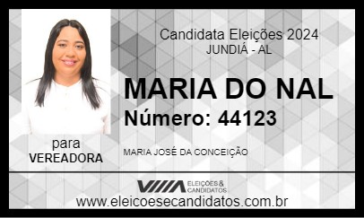 Candidato MARIA DO NAL 2024 - JUNDIÁ - Eleições