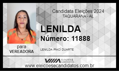 Candidato LENILDA 2024 - TAQUARANA - Eleições