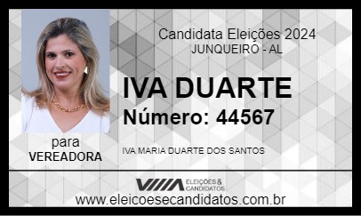 Candidato IVA DUARTE 2024 - JUNQUEIRO - Eleições