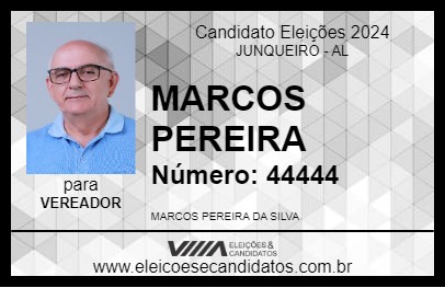 Candidato MARCOS PEREIRA 2024 - JUNQUEIRO - Eleições