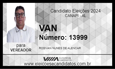 Candidato VAN 2024 - CANAPI - Eleições