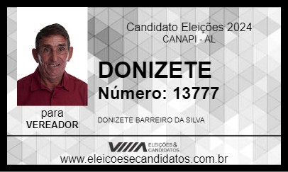 Candidato DONIZETE 2024 - CANAPI - Eleições