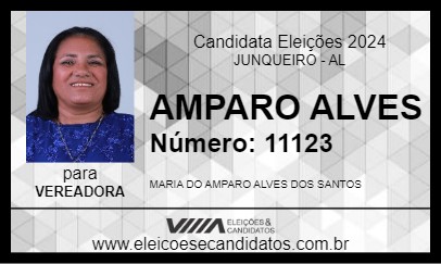 Candidato AMPARO ALVES 2024 - JUNQUEIRO - Eleições