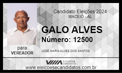 Candidato GALO ALVES 2024 - MACEIÓ - Eleições