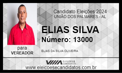 Candidato ELIAS SILVA 2024 - UNIÃO DOS PALMARES - Eleições