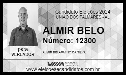 Candidato ALMIR BELO 2024 - UNIÃO DOS PALMARES - Eleições