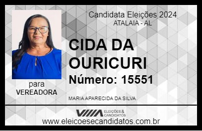 Candidato CIDA DA OURICURI 2024 - ATALAIA - Eleições