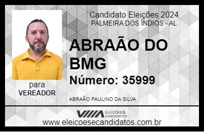 Candidato ABRAÃO DO BMG 2024 - PALMEIRA DOS ÍNDIOS - Eleições