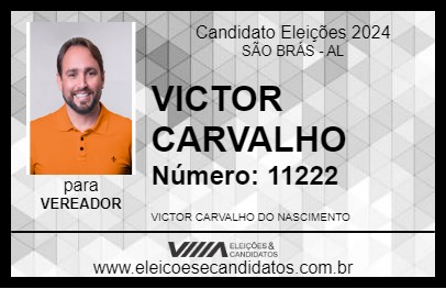 Candidato VICTOR CARVALHO 2024 - SÃO BRÁS - Eleições