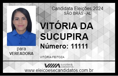 Candidato VITÓRIA DA SUCUPIRA 2024 - SÃO BRÁS - Eleições