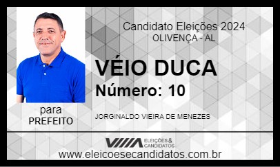 Candidato VÉIO DUCA 2024 - OLIVENÇA - Eleições