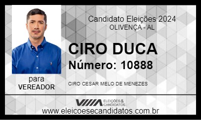 Candidato CIRO DUCA 2024 - OLIVENÇA - Eleições