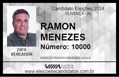 Candidato RAMON MENEZES 2024 - OLIVENÇA - Eleições