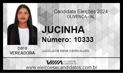 Candidato JUCINHA 2024 - OLIVENÇA - Eleições