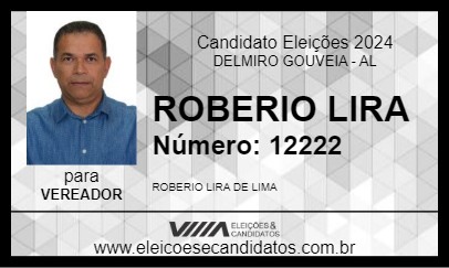 Candidato ROBERIO LIRA 2024 - DELMIRO GOUVEIA - Eleições