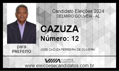 Candidato CAZUZA 2024 - DELMIRO GOUVEIA - Eleições