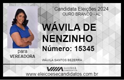 Candidato WÁVILA DE NENZINHO 2024 - OURO BRANCO - Eleições