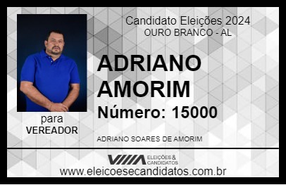 Candidato ADRIANO AMORIM 2024 - OURO BRANCO - Eleições