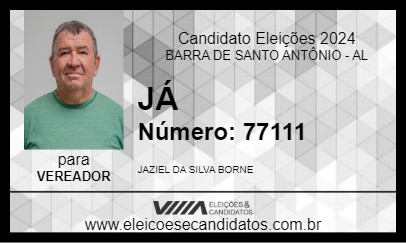 Candidato JÁ 2024 - BARRA DE SANTO ANTÔNIO - Eleições