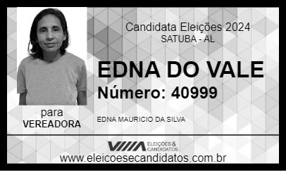 Candidato EDNA DO VALE 2024 - SATUBA - Eleições