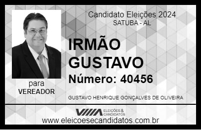 Candidato IRMÃO GUSTAVO 2024 - SATUBA - Eleições