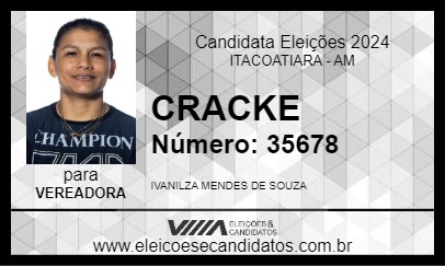 Candidato CRACKE 2024 - ITACOATIARA - Eleições