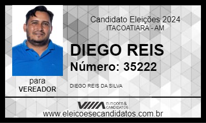 Candidato DIEGO REIS 2024 - ITACOATIARA - Eleições