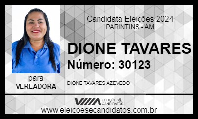 Candidato DIONE TAVARES 2024 - PARINTINS - Eleições