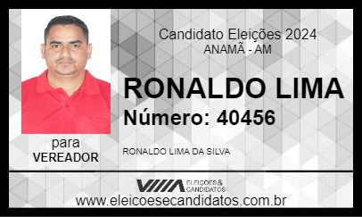 Candidato RONALDO LIMA 2024 - ANAMÃ - Eleições