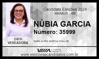 Candidato NÚBIA GARCIA 2024 - MANAUS - Eleições