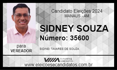 Candidato SIDNEY SOUZA 2024 - MANAUS - Eleições