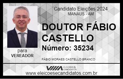 Candidato DOUTOR FÁBIO CASTELLO 2024 - MANAUS - Eleições