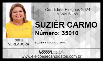 Candidato SUZIÊR CARMO 2024 - MANAUS - Eleições