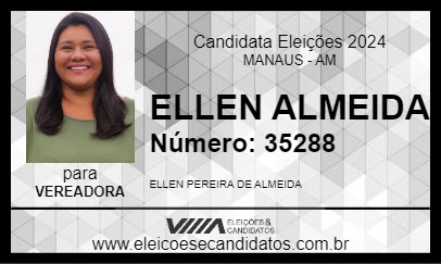 Candidato ELLEN ALMEIDA 2024 - MANAUS - Eleições