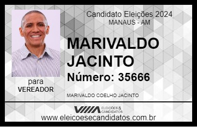 Candidato MARIVALDO JACINTO 2024 - MANAUS - Eleições