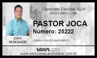 Candidato PASTOR JOCA 2024 - NOVO AIRÃO - Eleições