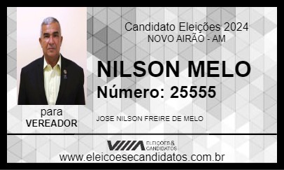 Candidato NILSON MELO 2024 - NOVO AIRÃO - Eleições