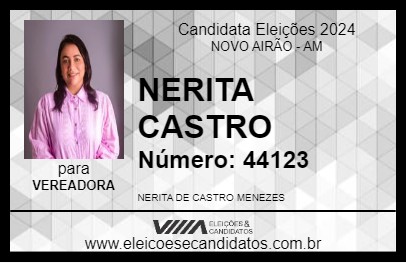 Candidato NERITA CASTRO 2024 - NOVO AIRÃO - Eleições