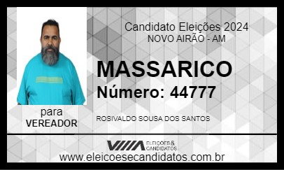 Candidato MASSARICO 2024 - NOVO AIRÃO - Eleições