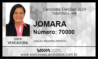 Candidato JOMARA 2024 - TABATINGA - Eleições