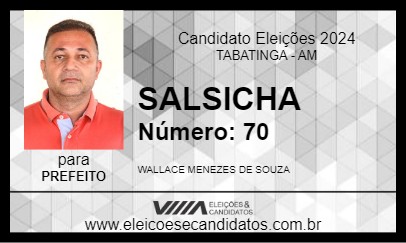 Candidato SALSICHA 2024 - TABATINGA - Eleições