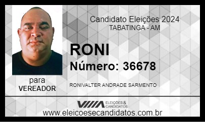 Candidato RONI 2024 - TABATINGA - Eleições