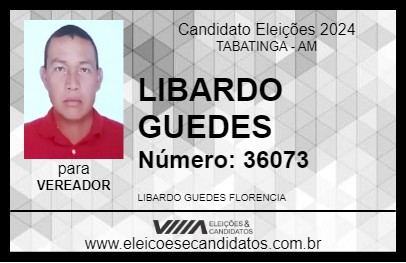 Candidato LIBARDO GUEDES 2024 - TABATINGA - Eleições