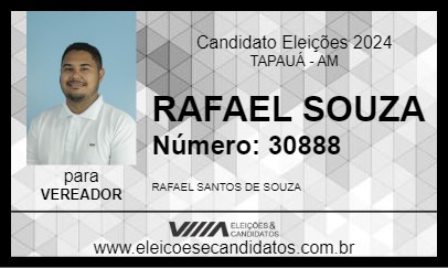 Candidato RAFAEL SOUZA 2024 - TAPAUÁ - Eleições