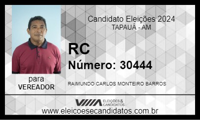 Candidato RC 2024 - TAPAUÁ - Eleições