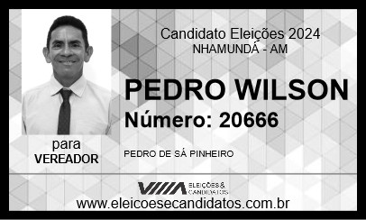 Candidato PEDRO WILSON 2024 - NHAMUNDÁ - Eleições