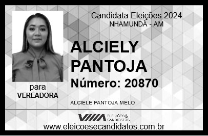 Candidato ALCIELY PANTOJA 2024 - NHAMUNDÁ - Eleições