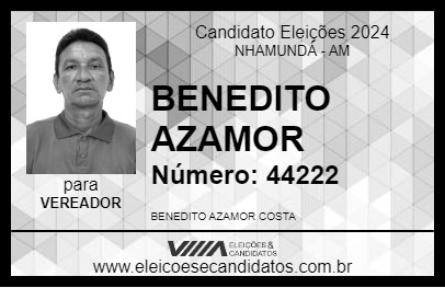 Candidato BENEDITO AZAMOR 2024 - NHAMUNDÁ - Eleições