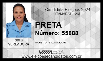 Candidato PRETA 2024 - ITAMARATI - Eleições