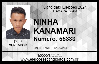 Candidato NINHA KANAMARI 2024 - ITAMARATI - Eleições